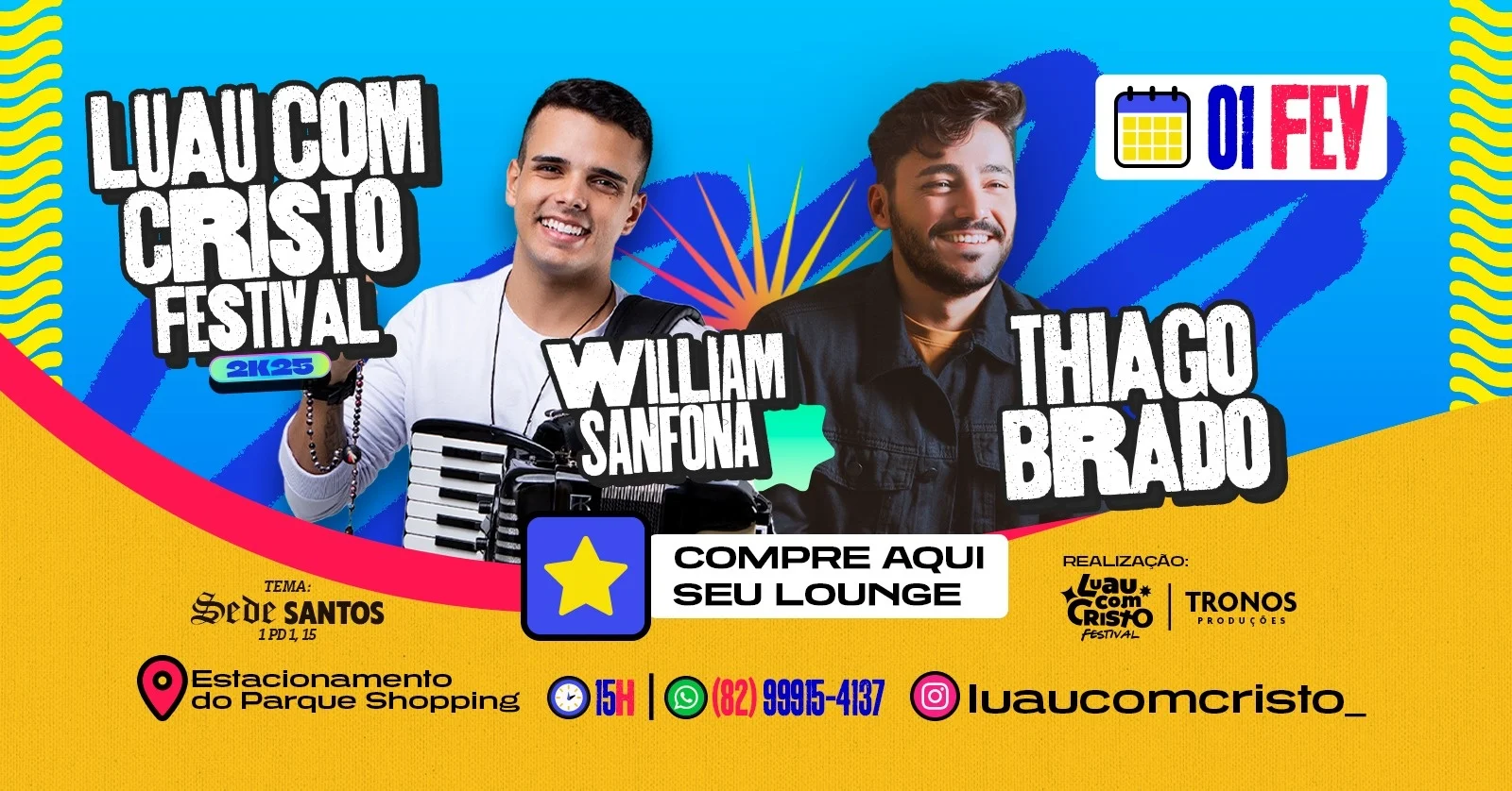 Luau com Cristo Festival 2025: Uma Noite de Adoração e Conexão com Deus