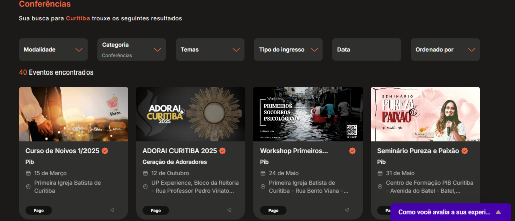 Avivah: A Maior marketplace de eventos cristãos do Brasil Alcança 4.035 Eventos!